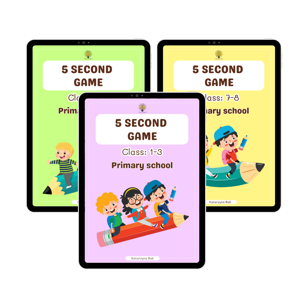 5 Second game. Class 1 8. Primary school